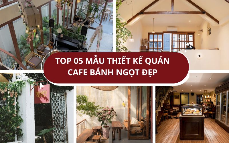 thiết kế quán cafe bánh ngọt