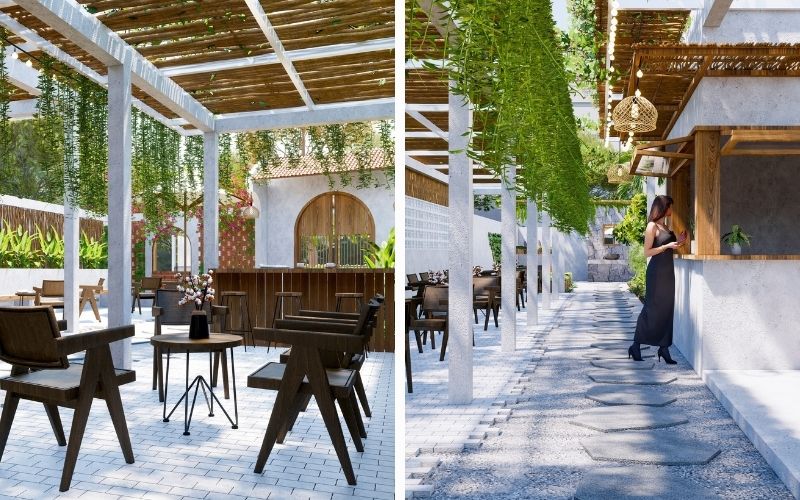 Vì sao mô hình quán cafe sân vườn phong cách Địa Trung Hải phù hợp tại Đà Nẵng?