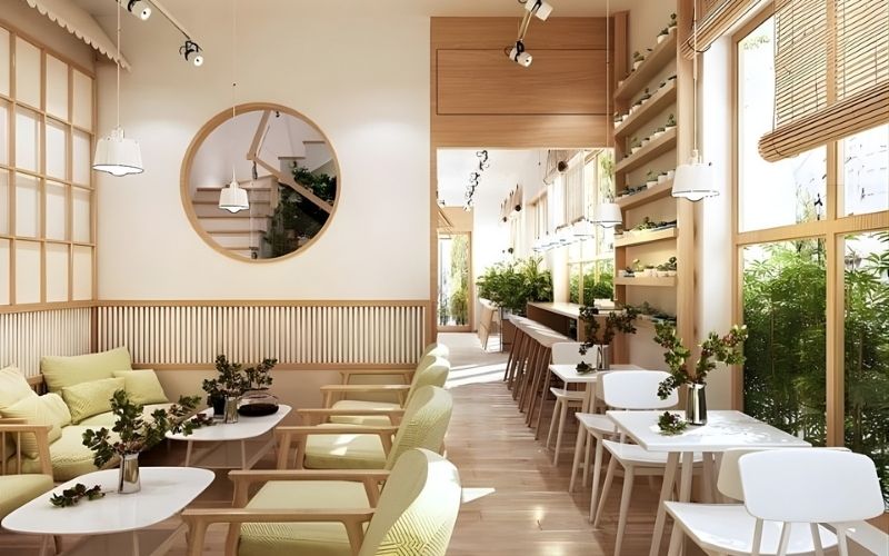 Các phong cách thiết kế quán cà phê nhà ống đẹp được yêu thích nhất