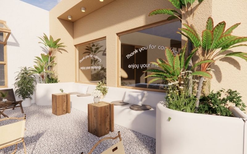 Định vị khách hàng mục tiêu cho thiết kế quán cafe sân vườn 