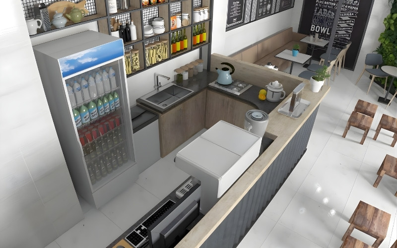 Các mẫu quầy chữ L đẹp