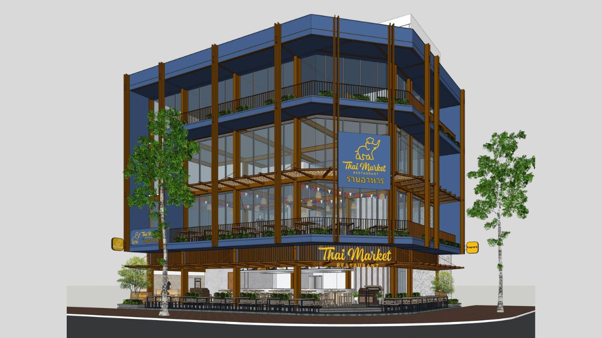 thiết kế nhà hàng Thai Market Restaurant