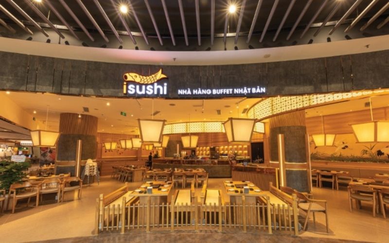 Thiết kế không gian iSushi giúp khách ở lại lâu hơn