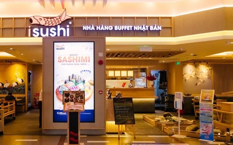 Thiết kế nhà hàng buffet iSushi tập trung vào trải nghiệm Nhật Bản