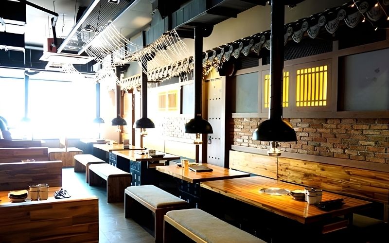 Bố cục không gian trong thiết kế nhà hàng chuỗi