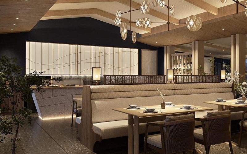 Chi phí ước tính khi thiết kế nhà hàng Nhật Bản như Yamazaki