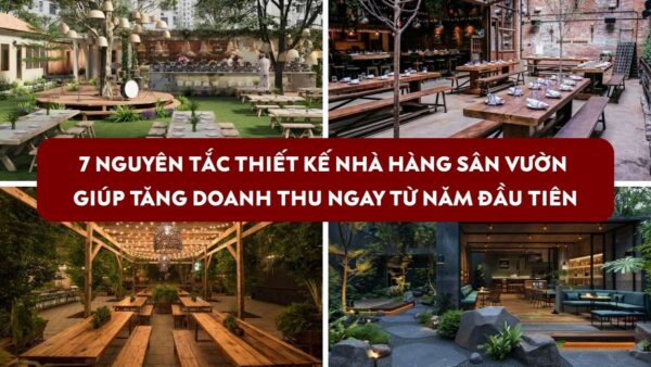 thiết kế nhà hàng sân vườn