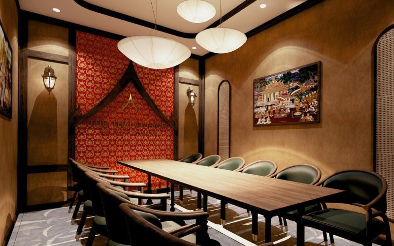 Màu đỏ được sử dụng tại các khu vực quan trọng