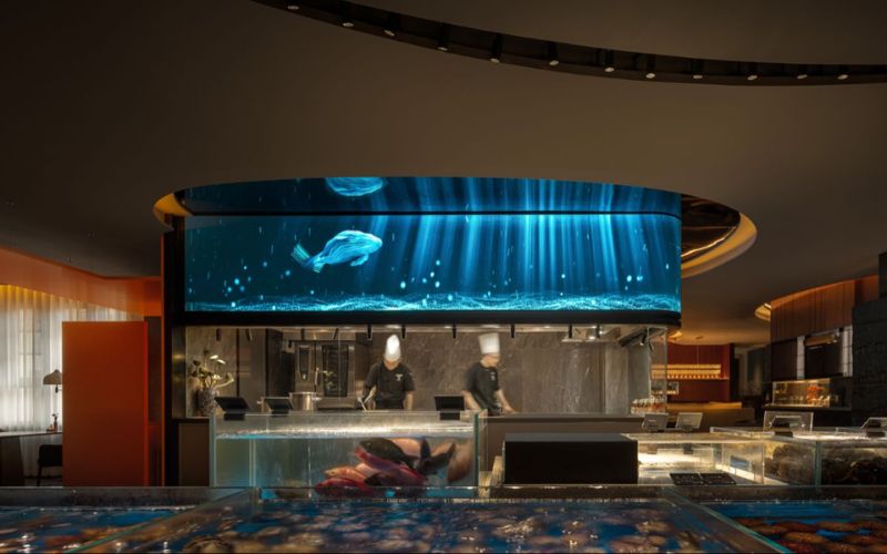 Thiết kế bể chứa hải sản - điểm nhấn đặc trưng cho nhà hàng