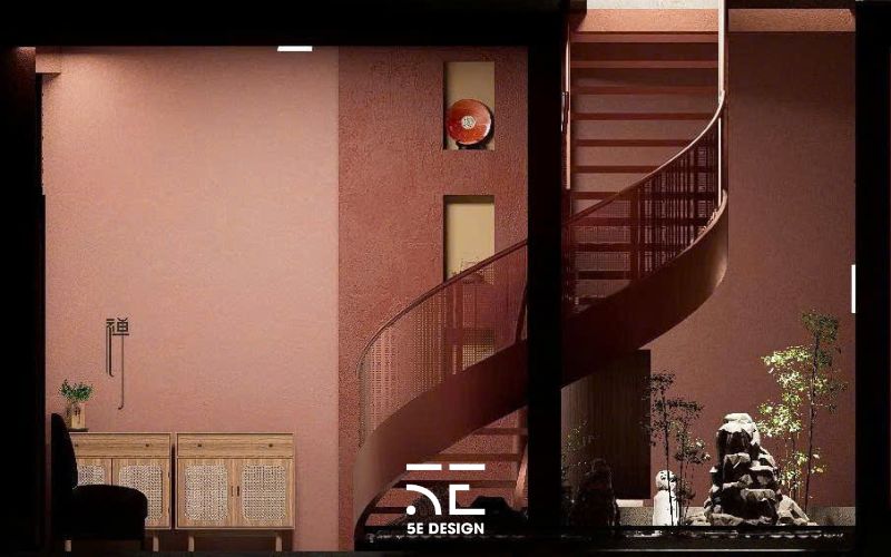 Cầu thang xoắn cong