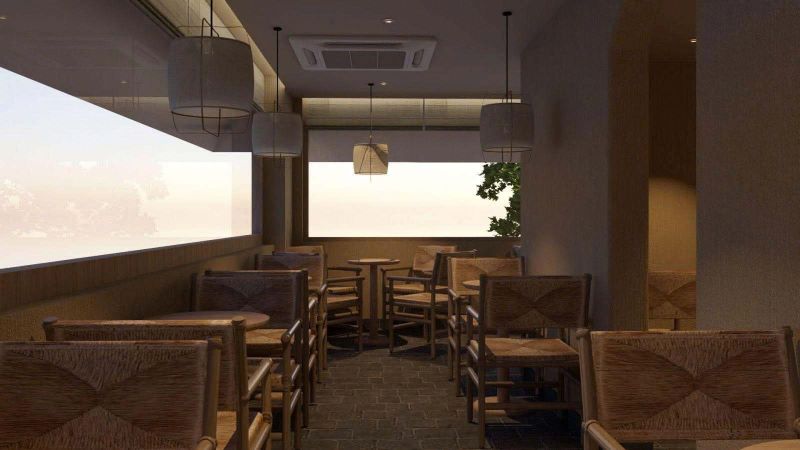 Thiết kế cửa kính lớn mở rộng không gian thị giác