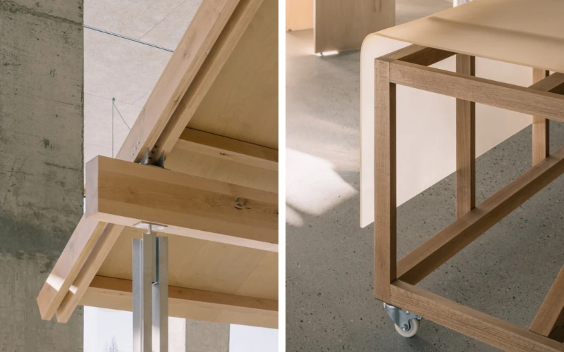 Vật liệu và nội thất tạo nên không gian cà phê sách ấm áp