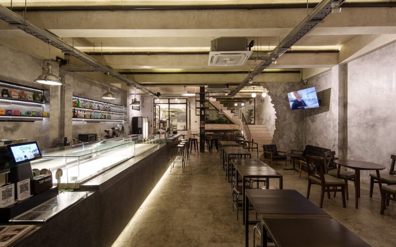 Thiết kế khu vực quầy bar và order