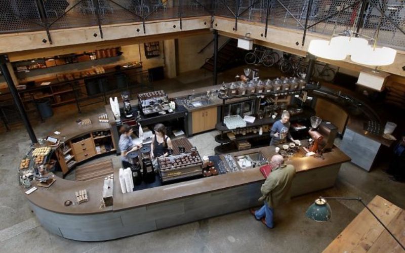 Khu vực pha chế chính