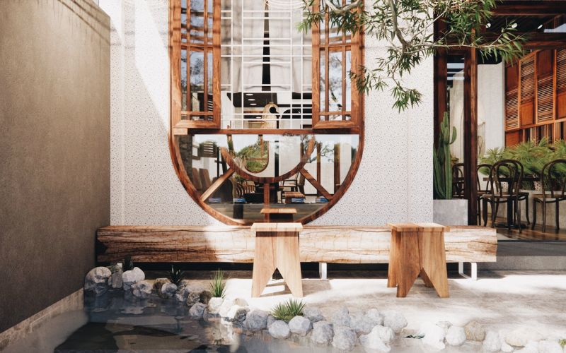 Bố trí khu vực check-in “signature” dễ nhận diện