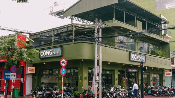 mẫu quán cà phê 2 mặt tiền