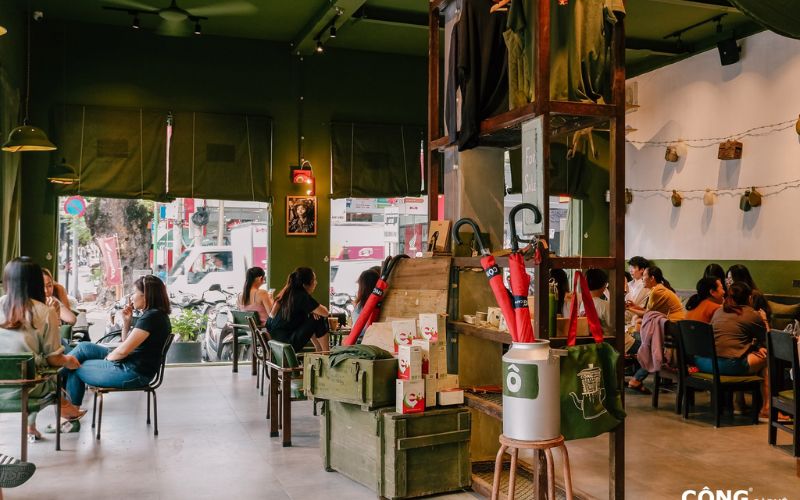 Phương án thiết kế quán cà phê 2 mặt tiền