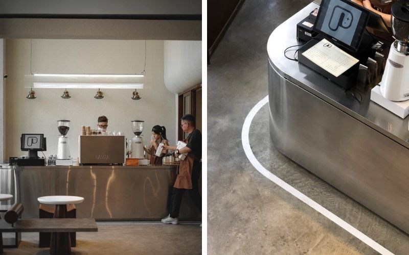 thiết kế quầy bar quán cafe