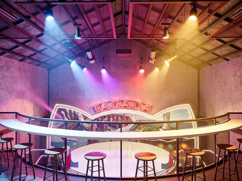 Màu sắc và vật liệu trong thiết kế nhà hàng Diki