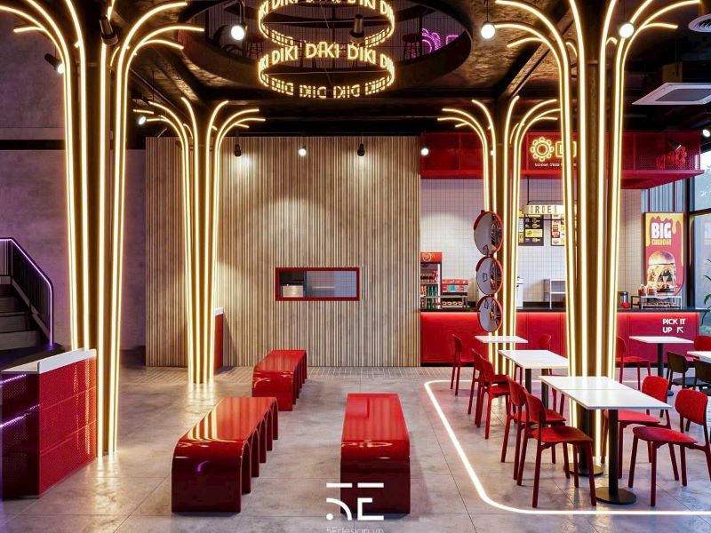 Dự toán chi phí đầu tư tham khảo cho thiết kế nhà hàng Diki