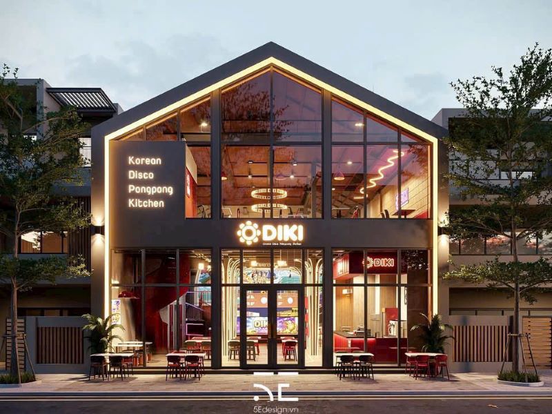 Tổng quan dự án thiết kế nhà hàng Diki