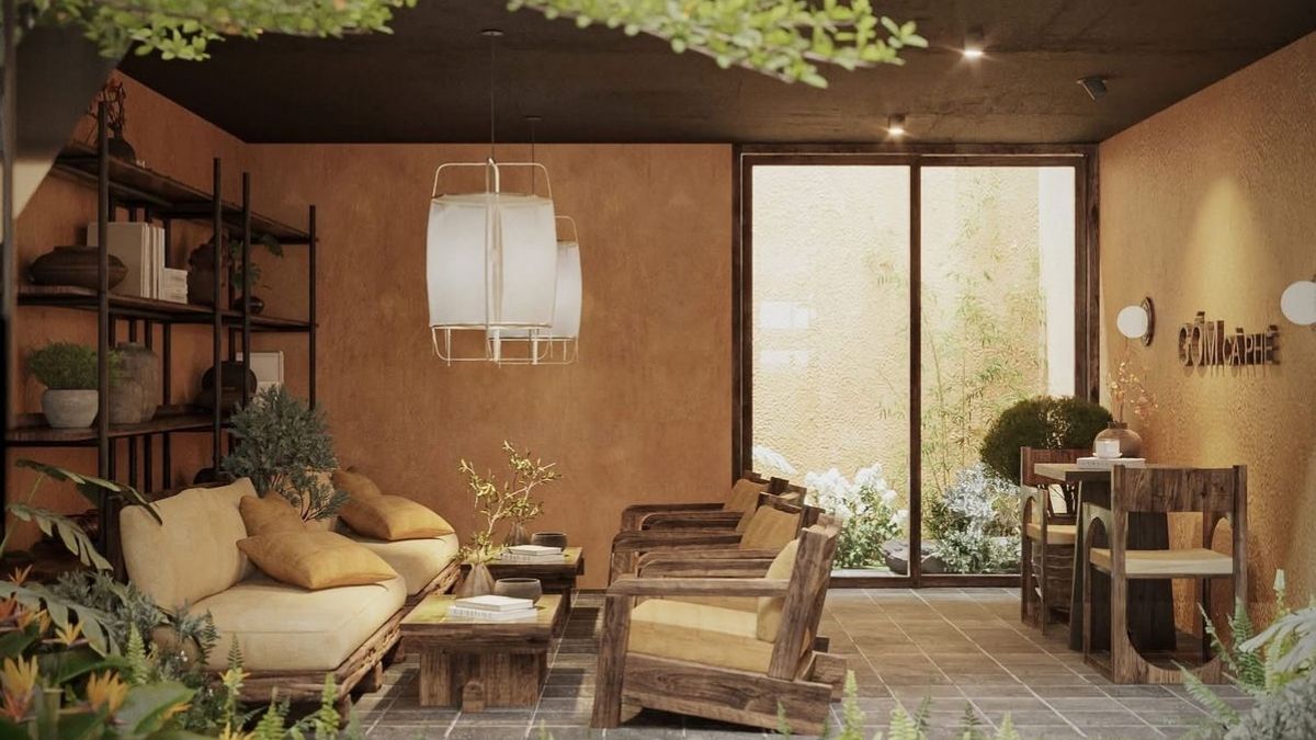 thiết kế nội thất quán cafe theo concept thương hiệu