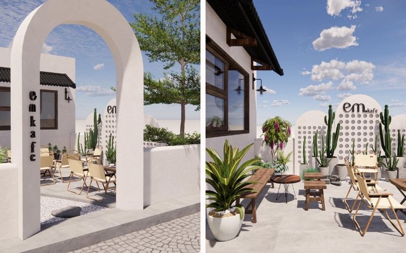 Mẫu thiết kế quán cà phê 600 triệu