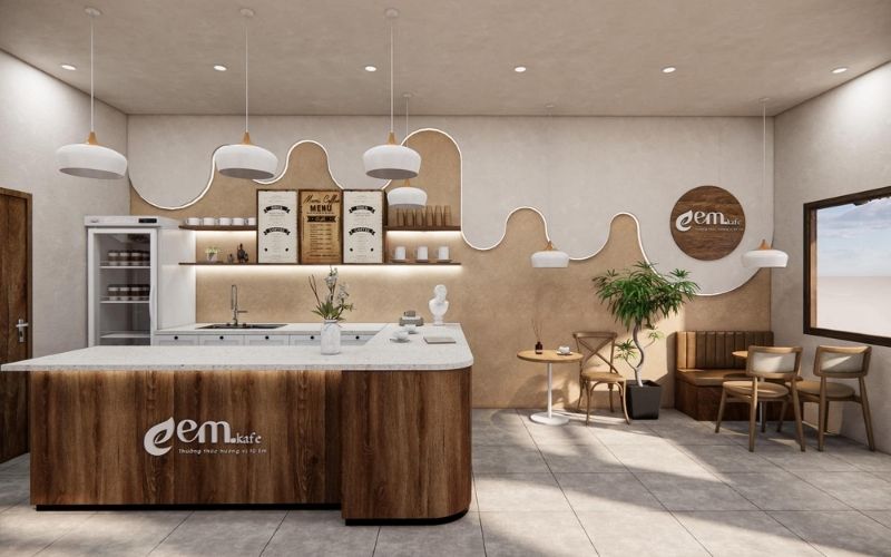 Mẫu thiết kế quán cà phê 600 triệu phù hợp với đối tượng khách hàng nào?