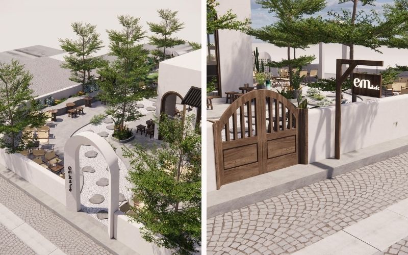 Bố cục mặt bằng giúp khách dễ hình dung mô hình quán