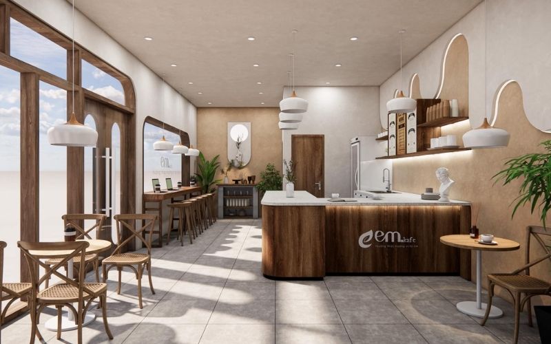 Giá trị thương hiệu đạt được từ mẫu thiết kế quán cà phê