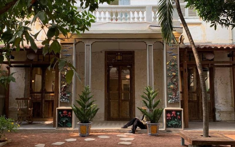 Đặc trưng phong cách Đông Dương trong thiết kế quán cafe Đá Bào