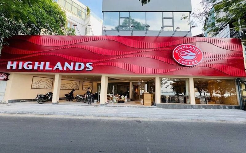 Thiết kế quán cafe highland