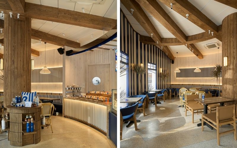 Giải pháp vật liệu trong thiết kế nội thất cafe cao cấp 