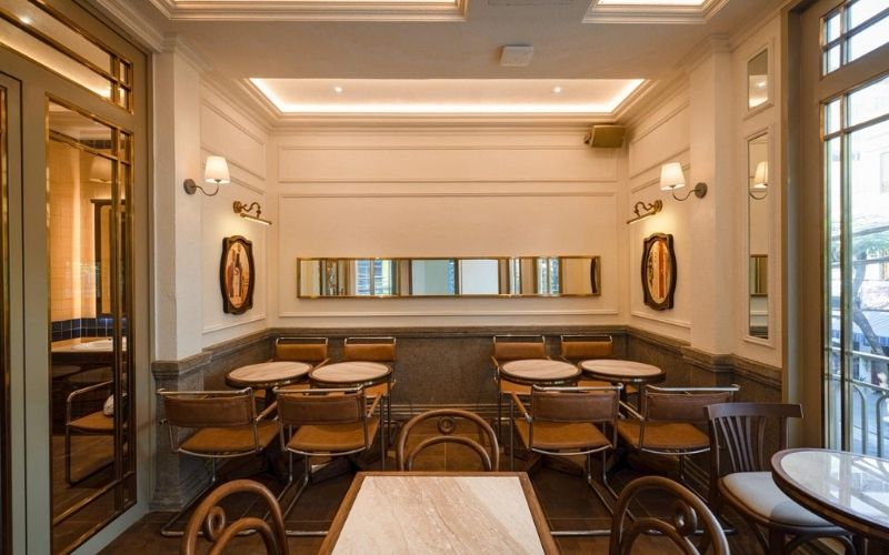 Tông màu chủ đạo trong thiết kế quán cà phê 