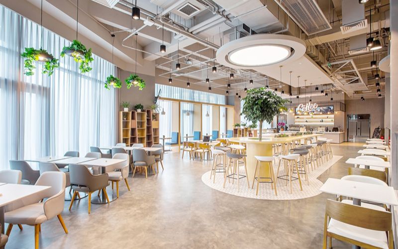 thiết kế quán cafe văn phòng