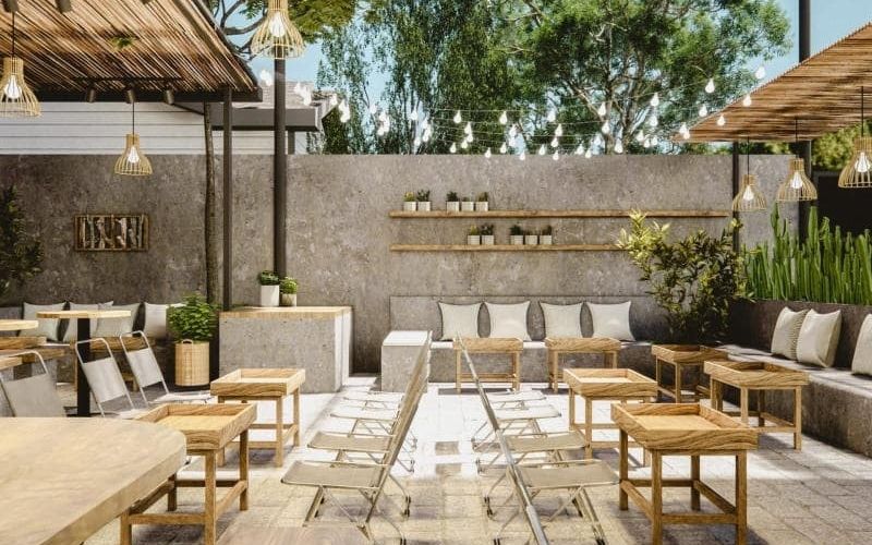 Khoảng cách bàn ghế trong thiết kế quán cafe theo từng loại hình không gian