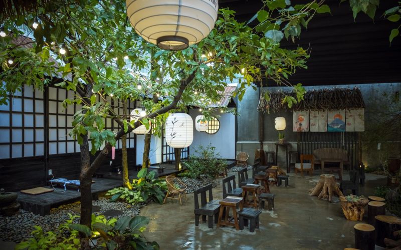thiết kế quán cà phê nhật bản 