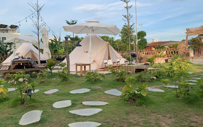 Trên 500m2: Mô hình cafe sân vườn quy mô lớn tạo điểm đến khác biệt 