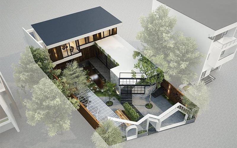 Mẫu thiết kế quán cafe 5x20