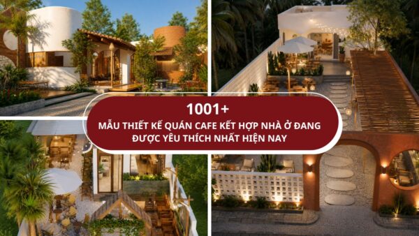mô hình quán cafe kết hợp nhà ở