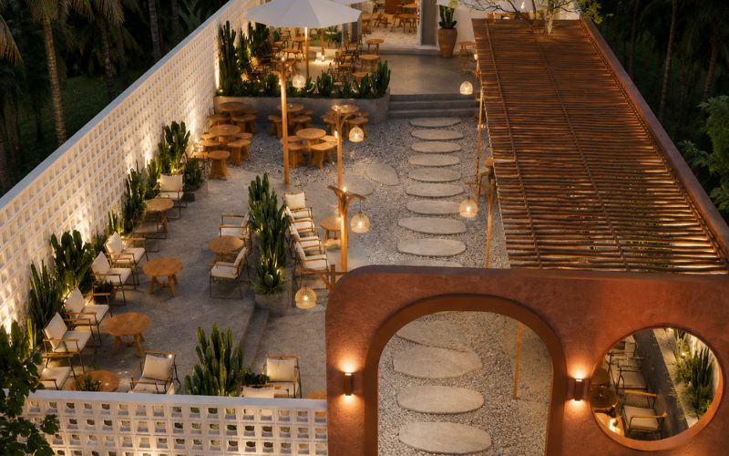 Mẫu thiết kế quán cafe 5x20