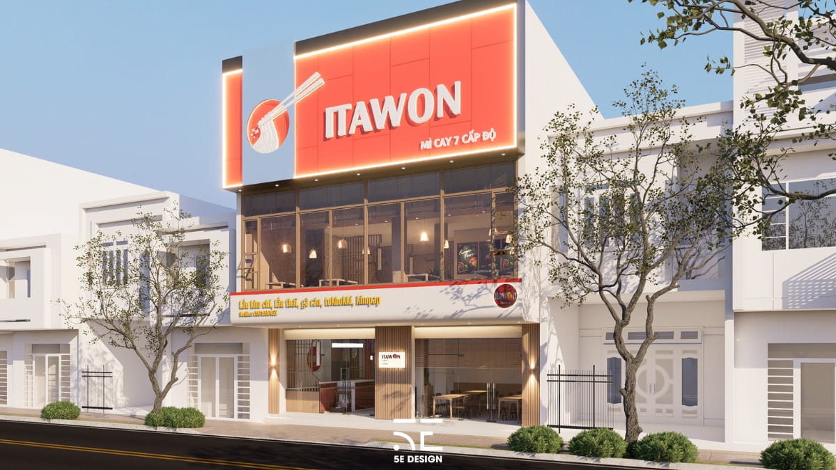 Câu chuyện thiết kế nhà hàng mỳ cay ITAWON 