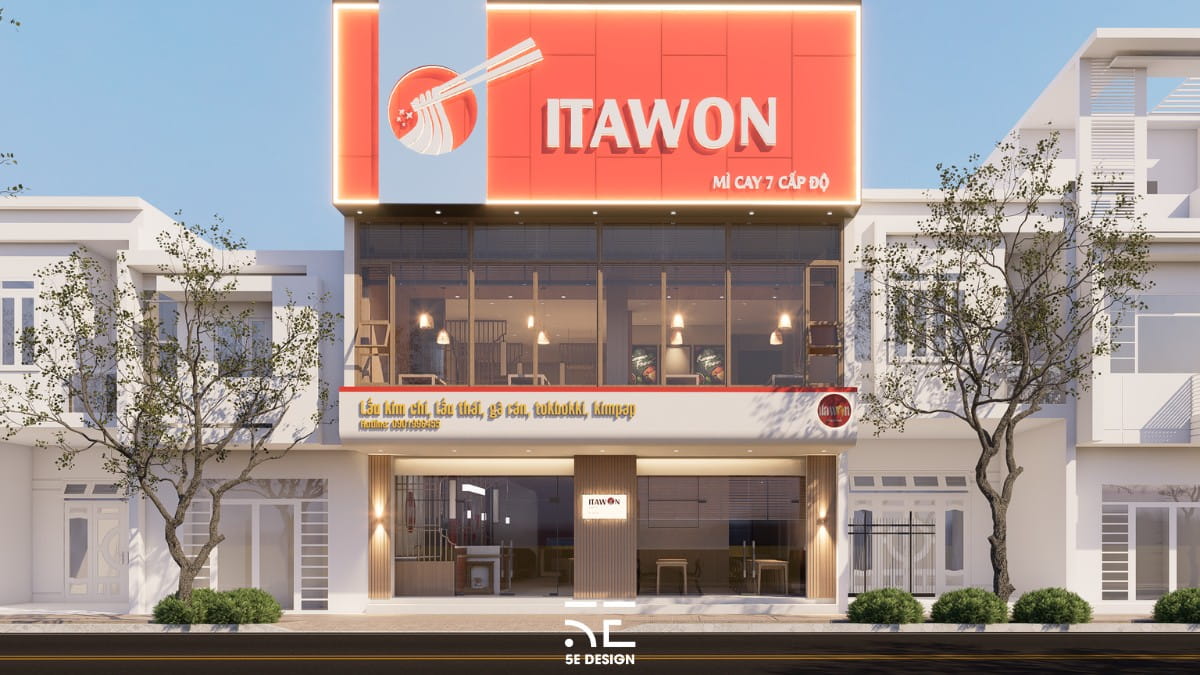 Câu chuyện thiết kế nhà hàng mỳ cay ITAWON 