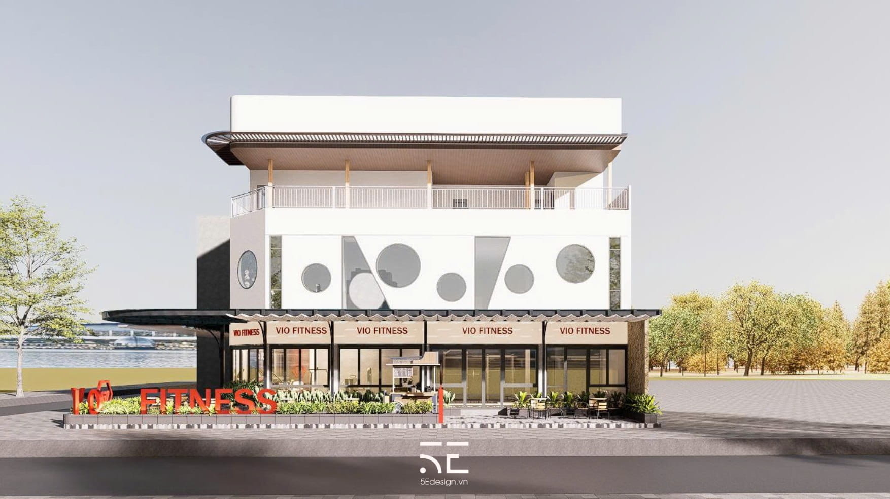 thiết kế phòng gym Vio Fitness 500m2 tại Đà Nẵng