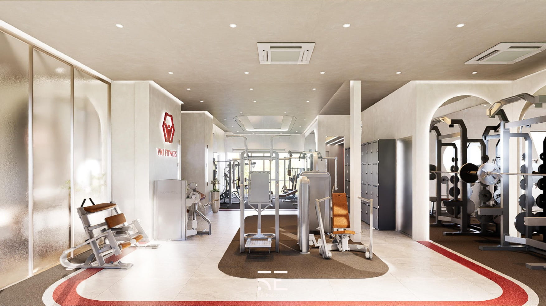 thiết kế phòng gym Vio Fitness 500m2 tại Đà Nẵng