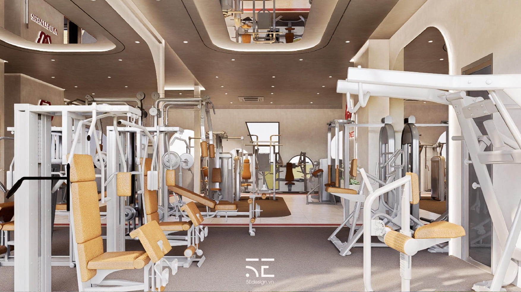 thiết kế phòng gym Vio Fitness 500m2 tại Đà Nẵng