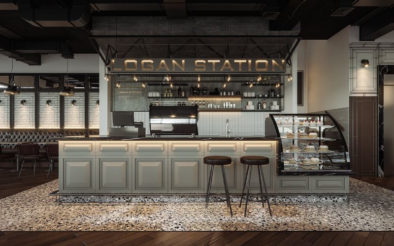 Mẫu quán cà phê sang trọng Luxury