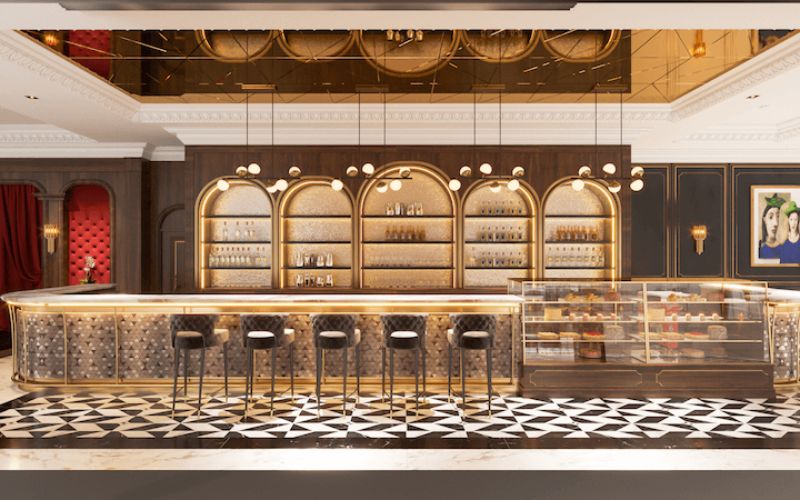 Mẫu quán cà phê sang trọng Luxury