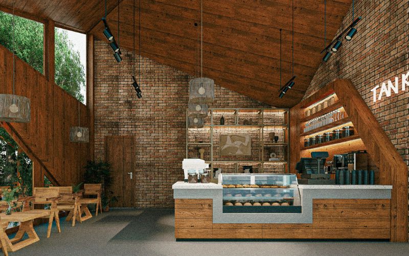 Thiết kế quán cà phê Tropical