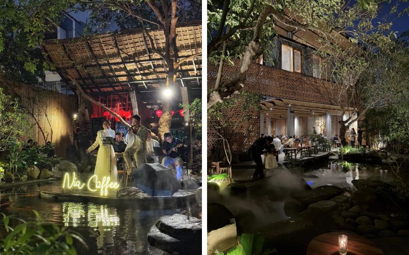 Mô hình cà phê cá Koi kết hợp Acoustic